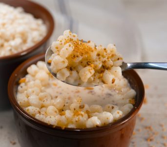 Canjica com leite condensado