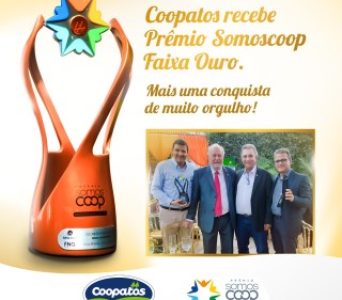 Coopatos conquista faixa ouro no prêmio Somoscoop